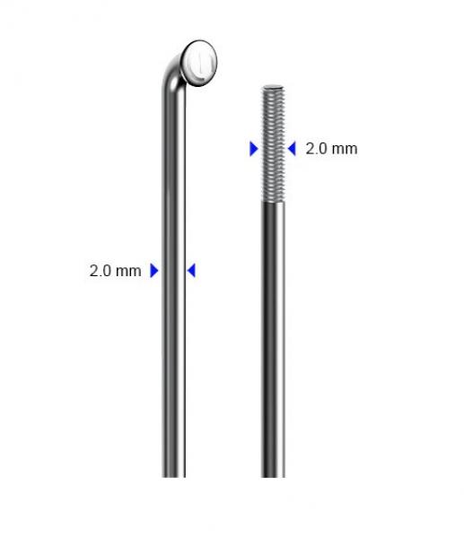 SPEICHE Ø 2 MM, DT SWISS, NIRO